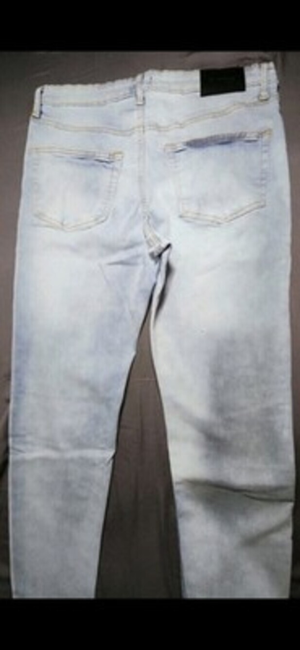 Express Athletic Slim Hyper Stretch Jeans In Melstone Wash 30x30 Sku:0129-0130 - Picture 3 of 5